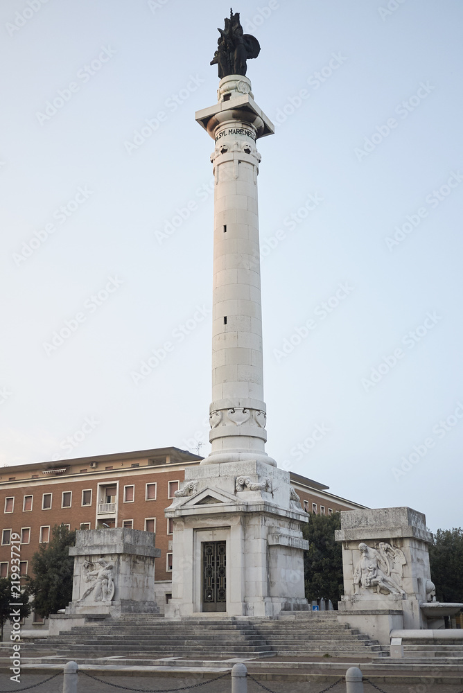 Forli, Italy - August 09, 2018 : Victory monument