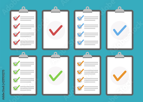 In compliance, the company passed inspection. Approval box completed. Approval design vector