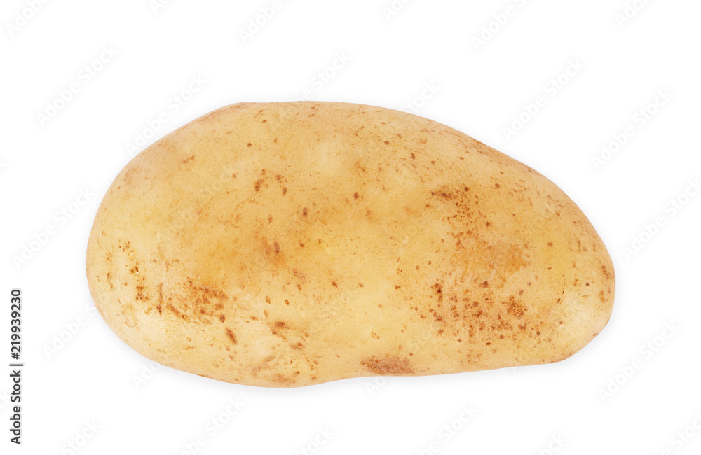Isolated potatoes. Cut raw potato vegetables isolated on white background with clipping path Isolated potatoes. Cut raw potato vegetables isolated on white background with clipping path