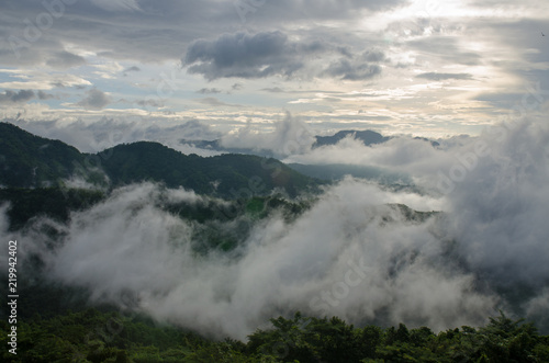 View over the hills during summer thailand © NIPATHORN