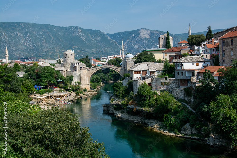 Mostar bridge view