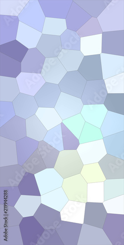 Blue and grey colorful Big Hexagon vertical background illustration.