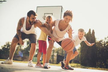 Time for family basketball.