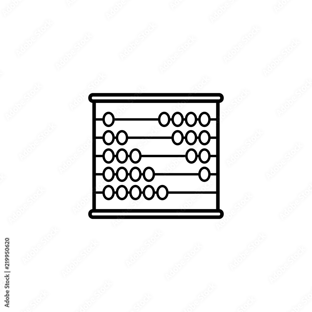 Abacus of accounts of icon calculate reckon