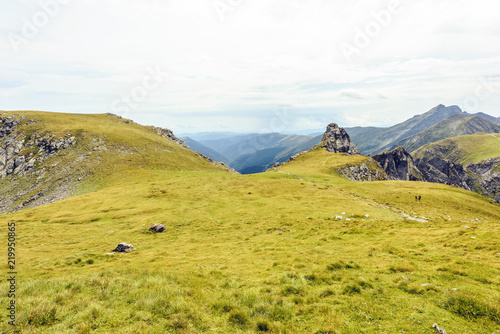 Paltinului saddle in a cloudy day photo