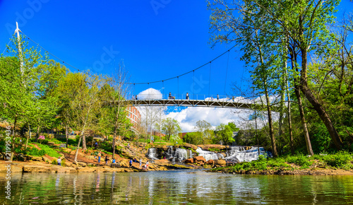 Falls Park in Downtown Greenville, South Carolina, United States. photo