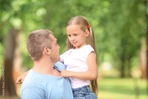 Happy father and daughter i...