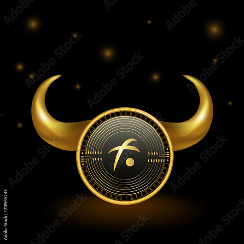 Fusion Cryptocurrency Coin Bull Market Background