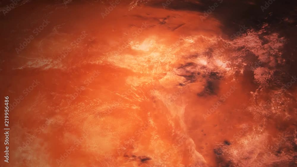 4k Mars Planet Surface Sequences Loop/
Animation of a realistic flight over mars planet surface, with cool camera transitions and lens flare effect