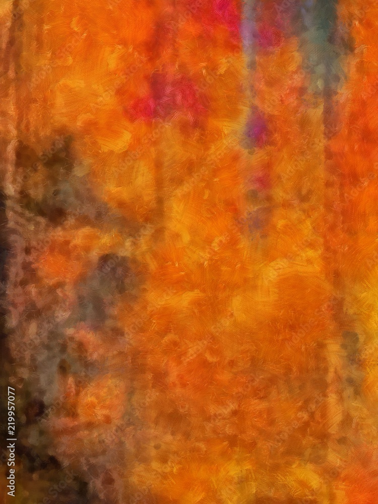 Abstract background, Grunge texture. Oil painting. Art pattern. Chaotic dry paint brush strokes. Simple textured backdrop. Impressionism style. Print design. Graphic product. Digital drawing. 