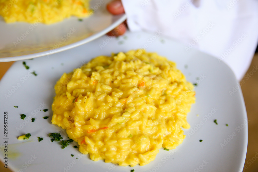 Rice with saffron and pumpkin Rice with saffron and pumpkin