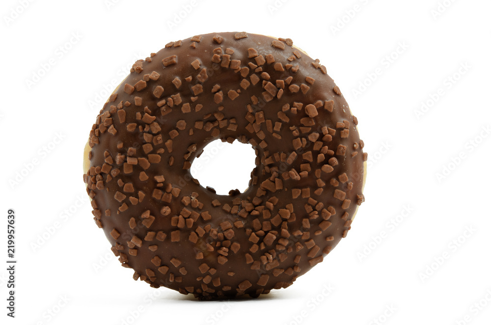 Schoko Donut Nahaufnahme Schoko Donut Nahaufnahme