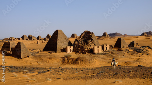 Pyramids of Meroe (Meroë), Sudan photo