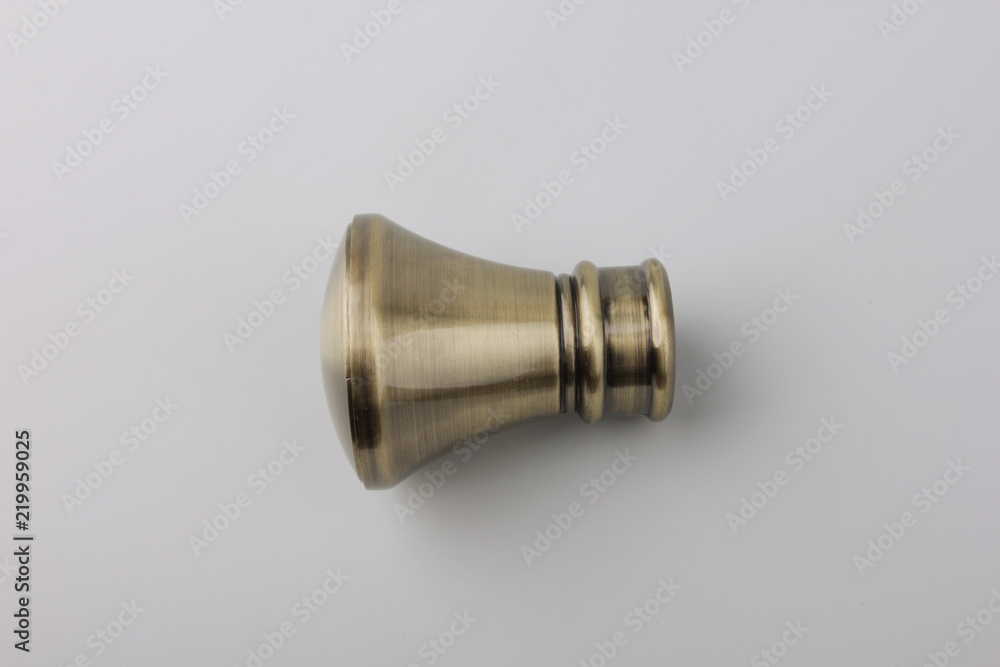 Tips for curtain poles on a white background. Ending for curtain eaves. Finials for curtain cornices. Tips for curtain poles on a white background. Ending for curtain eaves. Finials for curtain cornices.