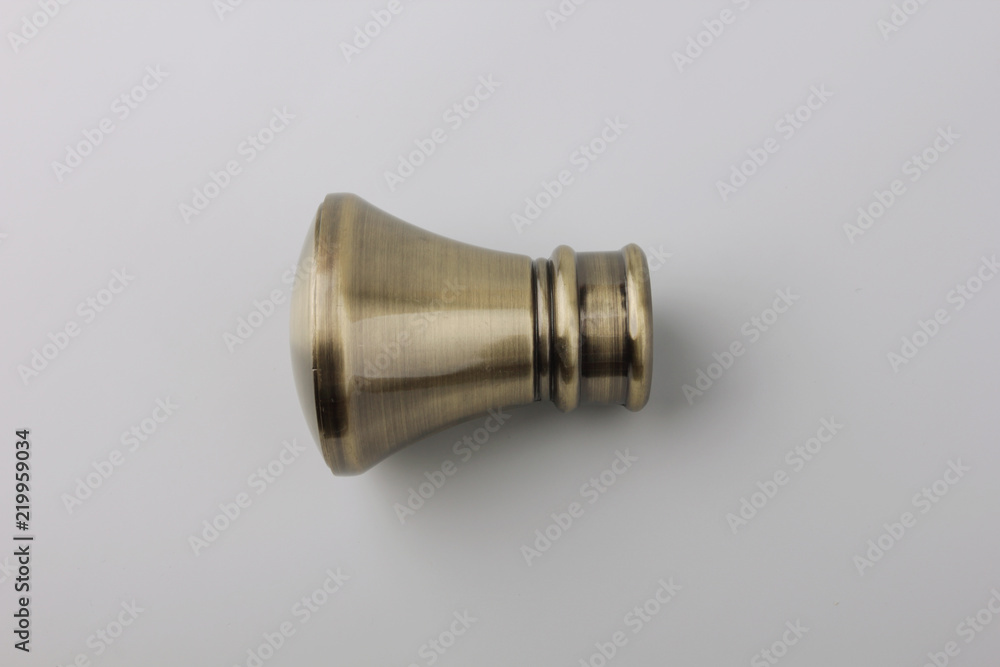 Tips for curtain poles on a white background. Ending for curtain eaves. Finials for curtain cornices. Tips for curtain poles on a white background. Ending for curtain eaves. Finials for curtain cornices.
