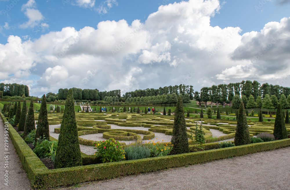 The Gardens by Frederiksborg Castle in Hillerod, Denmark