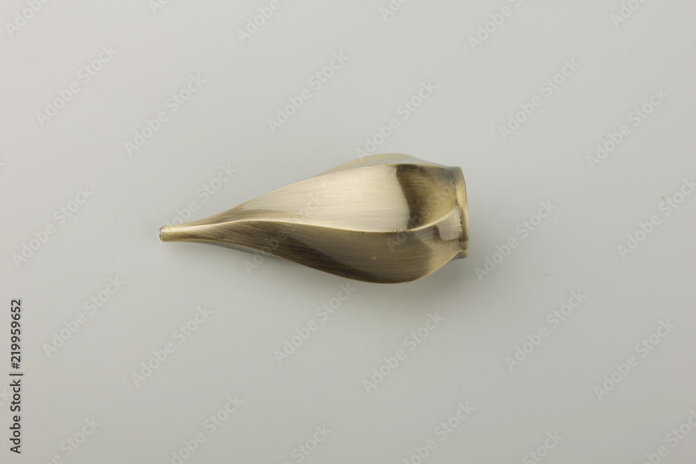 Tips for curtain poles on a white background. Ending for curtain eaves. Finials for curtain cornices. Tips for curtain poles on a white background. Ending for curtain eaves. Finials for curtain cornices.
