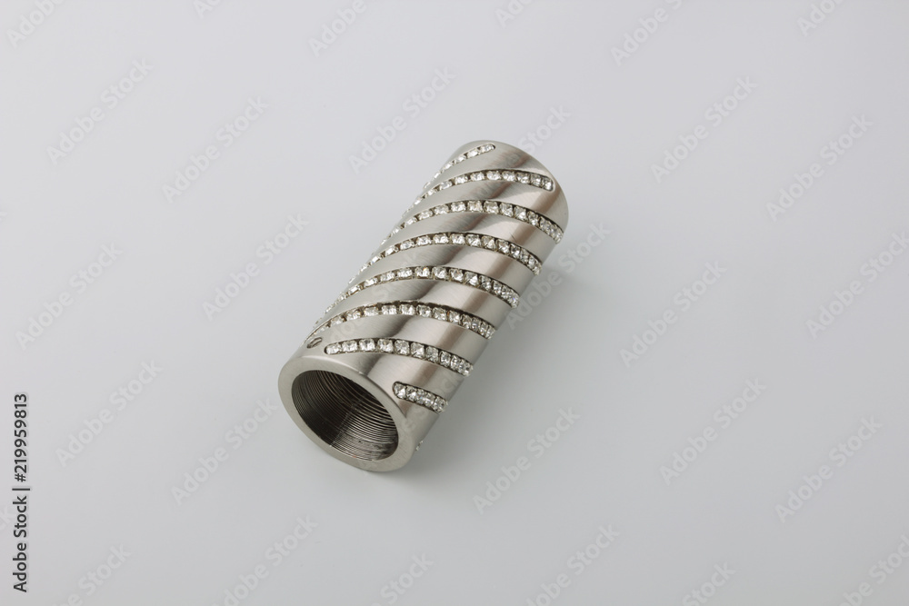 Tips for curtain poles on a white background. Ending for curtain eaves. Finials for curtain cornices. Tips for curtain poles on a white background. Ending for curtain eaves. Finials for curtain cornices.