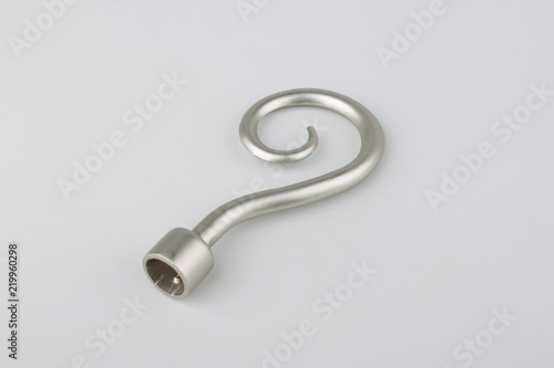Tips for curtain poles on a white background. Ending for curtain eaves. Finials for curtain cornices. © SOLOTU