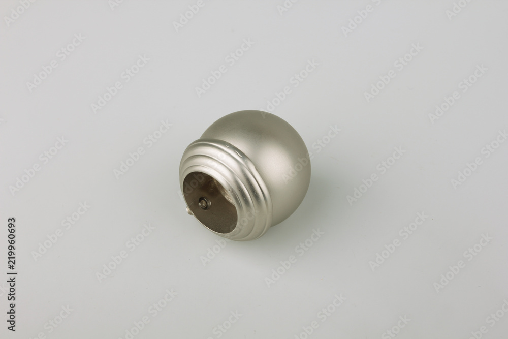 Tips for curtain poles on a white background. Ending for curtain eaves. Finials for curtain cornices. Tips for curtain poles on a white background. Ending for curtain eaves. Finials for curtain cornices.