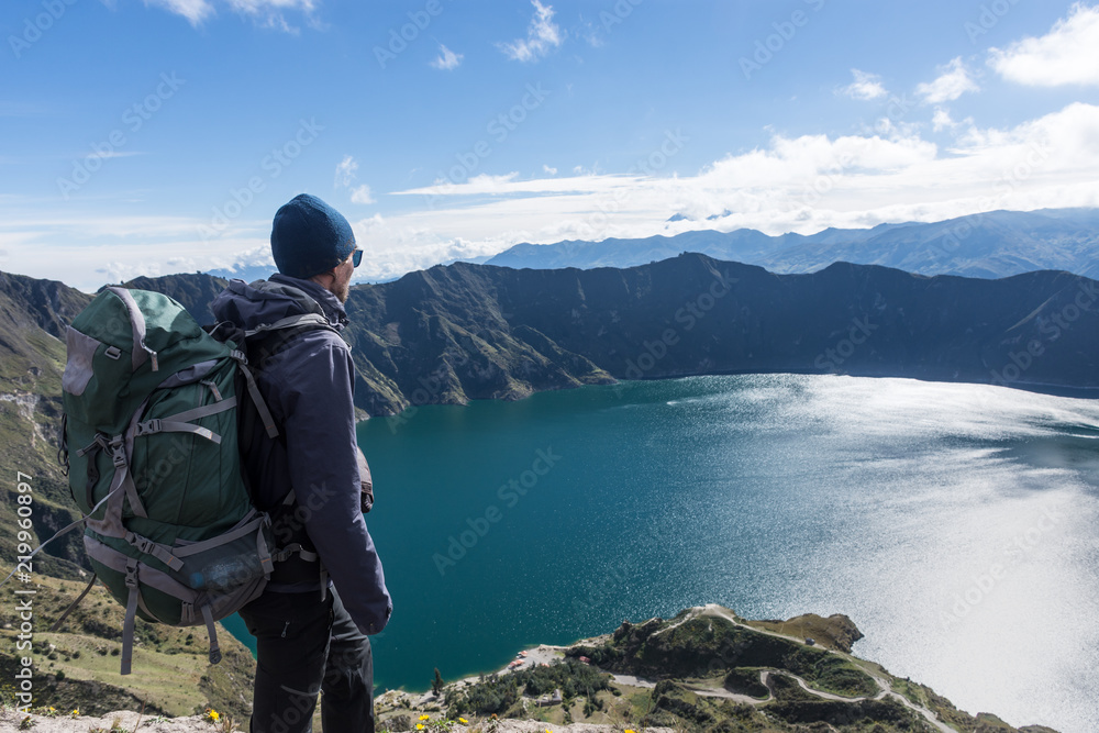 Randonnée à Quilotoa, Équateur