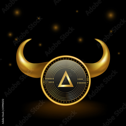 Salt Cryptocurrency Coin Bull Market Background