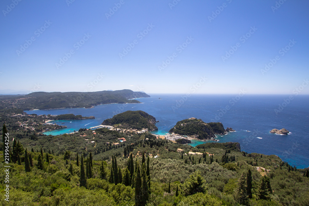 Palaiokastritsa on the island of Corfu, Greece Palaiokastritsa on the island of Corfu, Greece