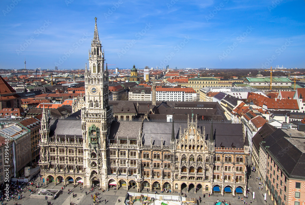 Panorama view of Munich, Germany