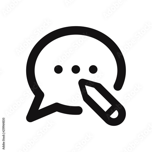 Blogging vector icon