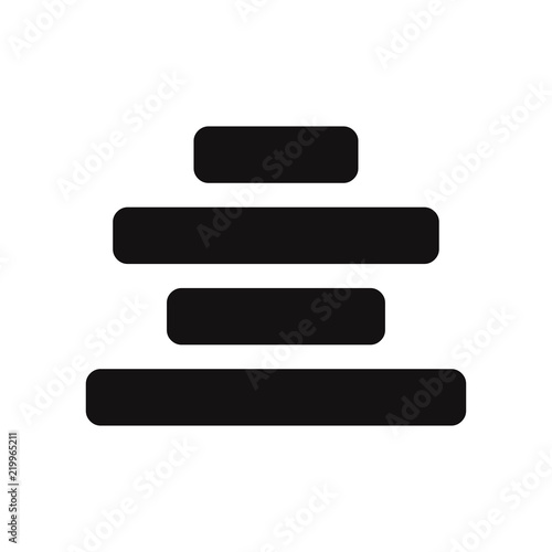 Center text alignment vector icon