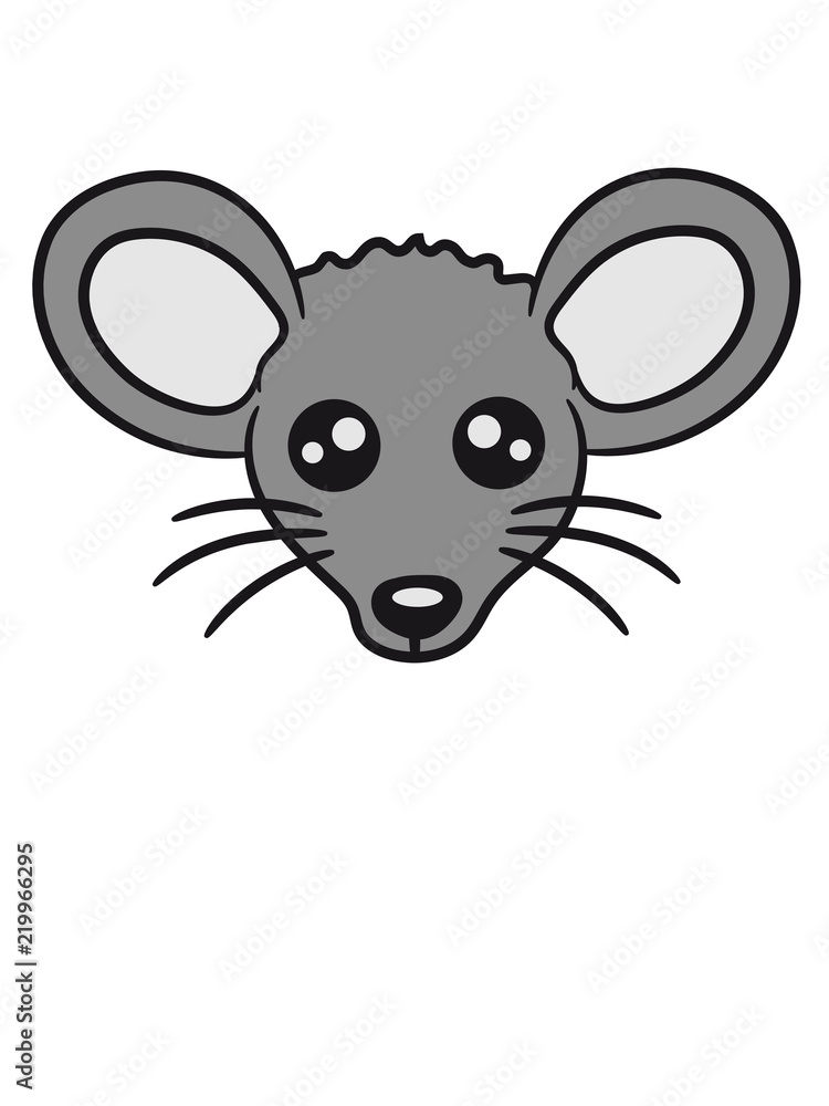 kopf gesicht maus süß niedlich klein nager hamster comic cartoon