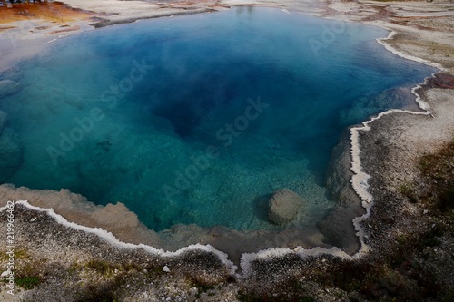  thermal spring West Thumb Geyser Basin area, Yellowstone National Park, Wyoming, USA © leochen66