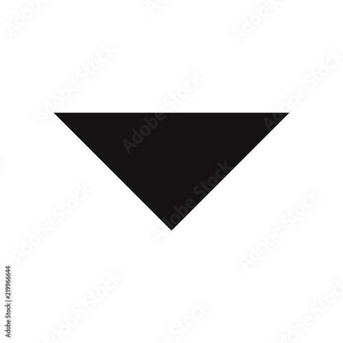 Drop down arrow vector icon