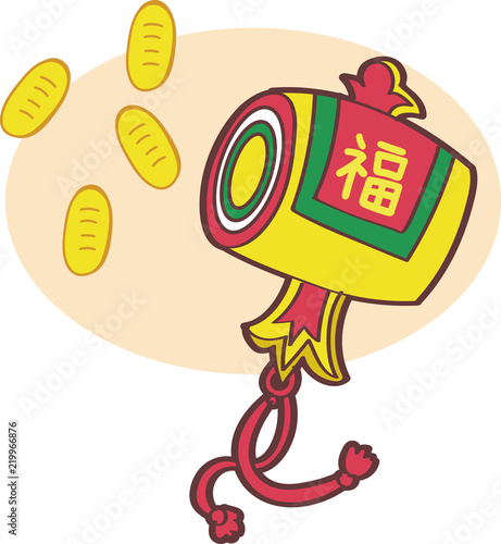 打ち出の小槌と小判のイラスト素材 Stock Vector Adobe Stock 打ち出の小槌と小判のイラスト素材 Stock Vector Adobe Stock