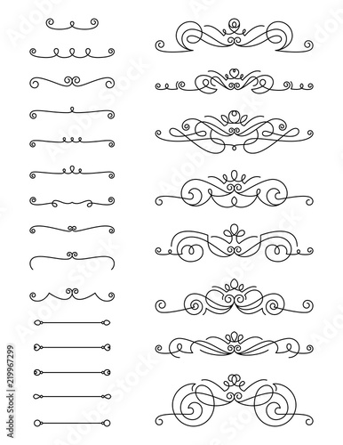 Swirl Text Divider Set