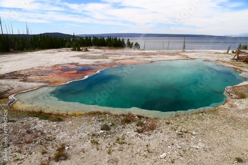  thermal spring West Thumb Geyser Basin area, Yellowstone National Park, Wyoming, USA