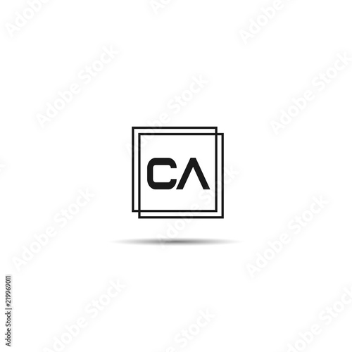 Initial Letter CA Logo Template Design