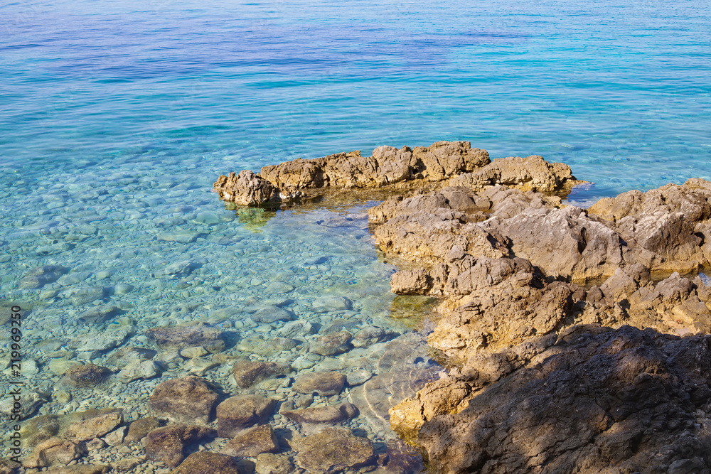 Adriatic seashore, Krk, Croatia