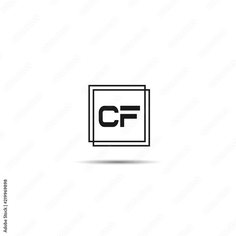 Initial Letter CF Logo Template Design Initial Letter CF Logo Template Design