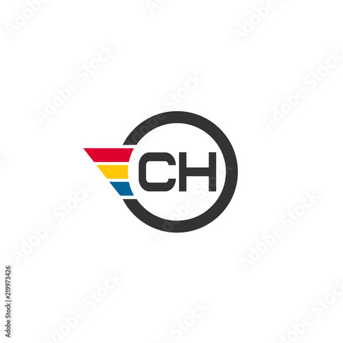 Free Download Initial Letter CH Logo Template Design - GFXLoad