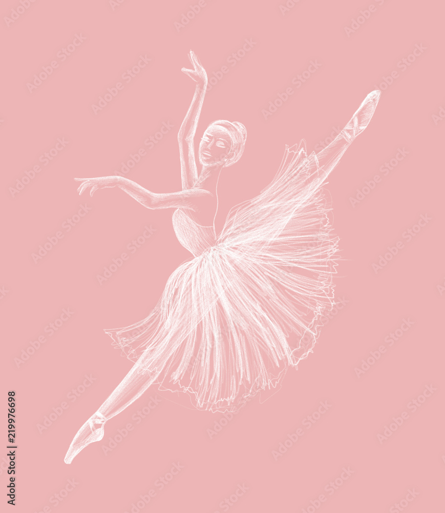 Naklejka premium Ballerina