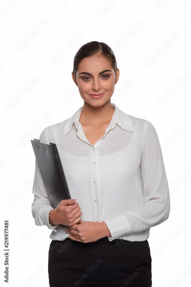 Positive emotions of a businesswoman Positive emotions of a businesswoman