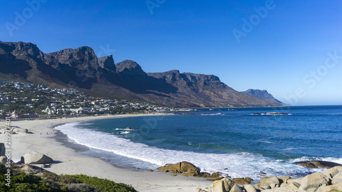 A beautiful beach in Camps Bay, Cape Town, South Africa