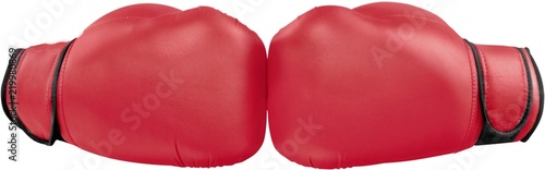 A pair of boxing gloves Isolated on Transparent Background © BillionPhotos.com