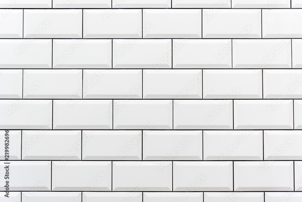 Background from a white tiled wall Background from a white tiled wall