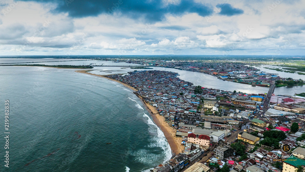 Liberia City Scape Skyview Port