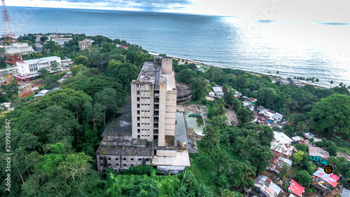 Liberia City Scape Skyview Ducor Palace