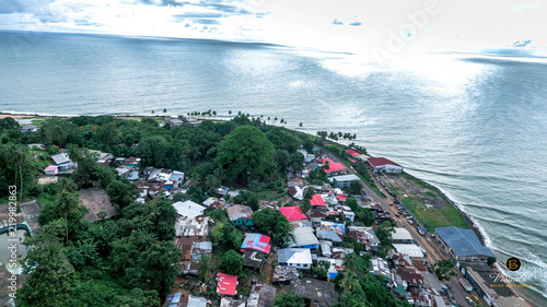 Liberia Above the Atlantic Ocean
