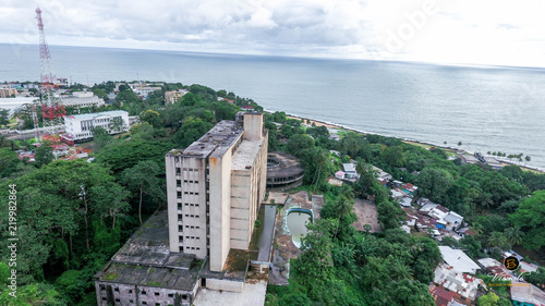 Liberia City Scape Skyview Ducor Palace