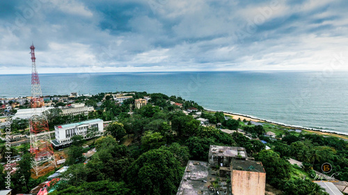 Liberia Above the Atlantic Ocean